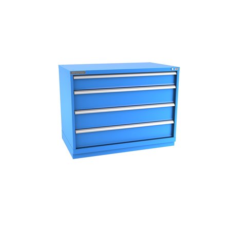 CHAMPION TOOL STORAGE Modular Drawer Cabinet, 4 Drawer, Blue, Steel, 47 in W x 28-1/2 in D x 36 in H E15000401ILCFTB-BB